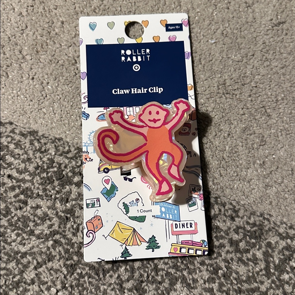 NEW Roller rabbit x Target monkey claw hair clip